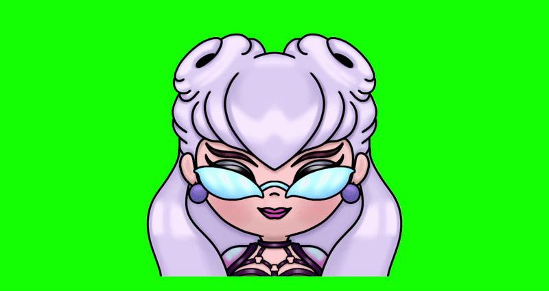 Eve PngTuber mit Brille